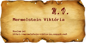 Mermelstein Viktória névjegykártya